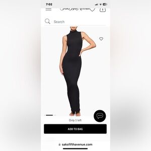SKIMS Fits Everybody Sleeveless Mock Neck Dress
